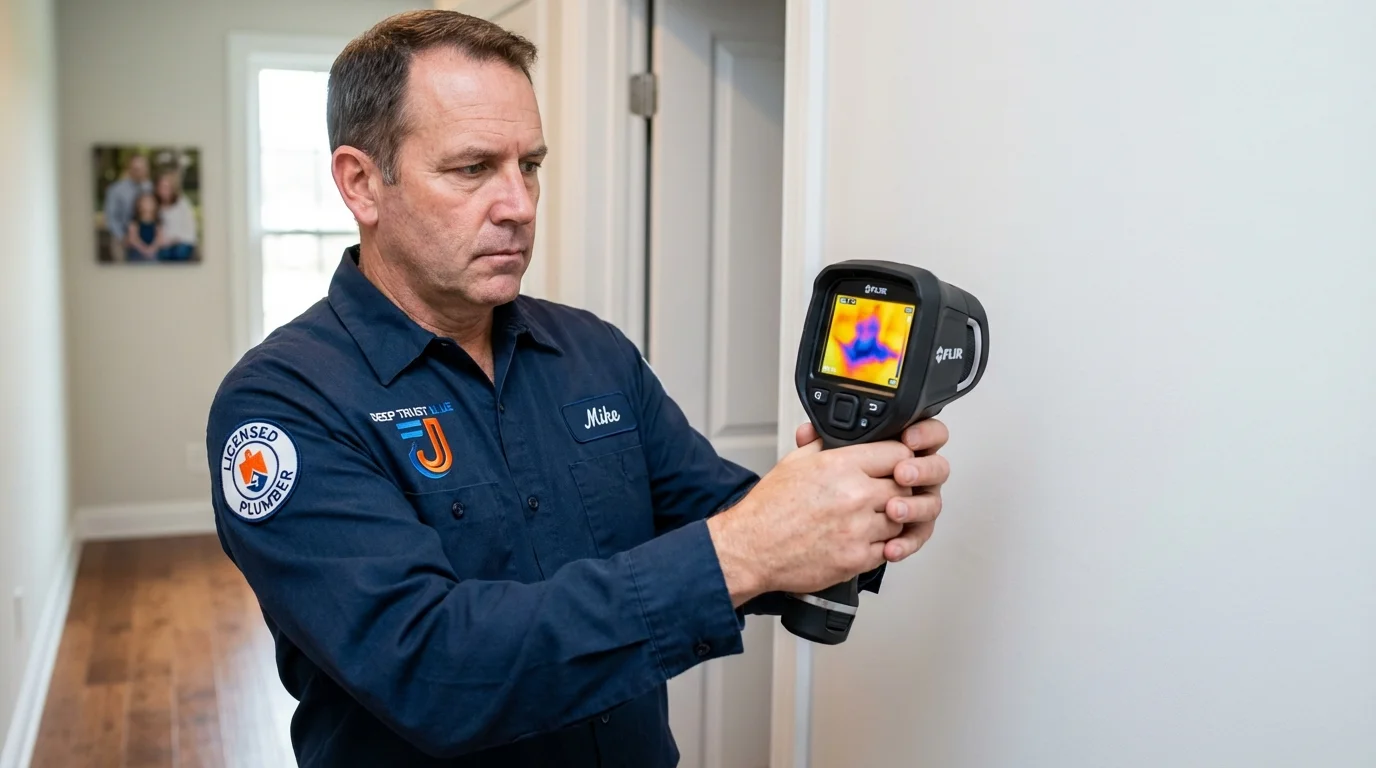 Thermal imaging leak detection by Johns Plumbing LLC in Raceland